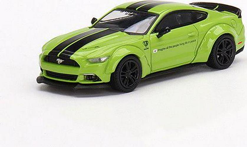 LB-WORKS Ford Mustang Grabber Lime (Mini GT) Diecast 1:64
