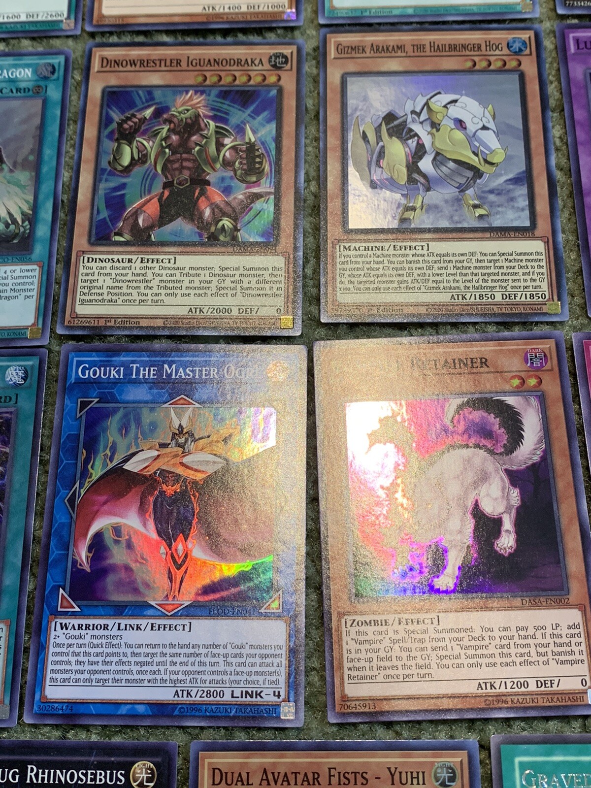 45 Yugioh Card Lot 23 Rares & 22 Foil Holographic Cards Some 1st Edition! All NM Tania wyprzedaż