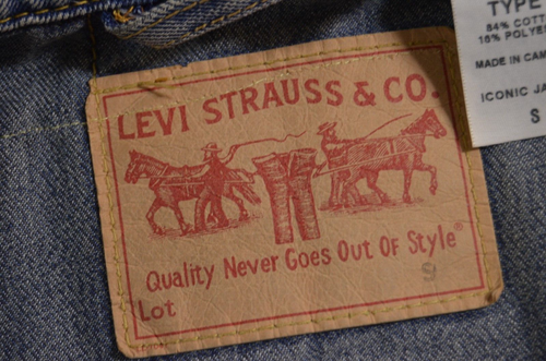 CHAQUETA DE CAMIONERO LEVIS AÑOS 90 TIPO 1 PEQUEÑA talla 8 10 Mujer BANDERA DE EE. UU. DENIM Papá Jeans - Imagen 15 de 20