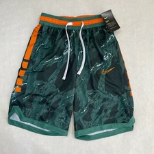 NWT Men's Nike Elite Stripe Basketball Shorts Marbled Green BV9229 361 SMALL