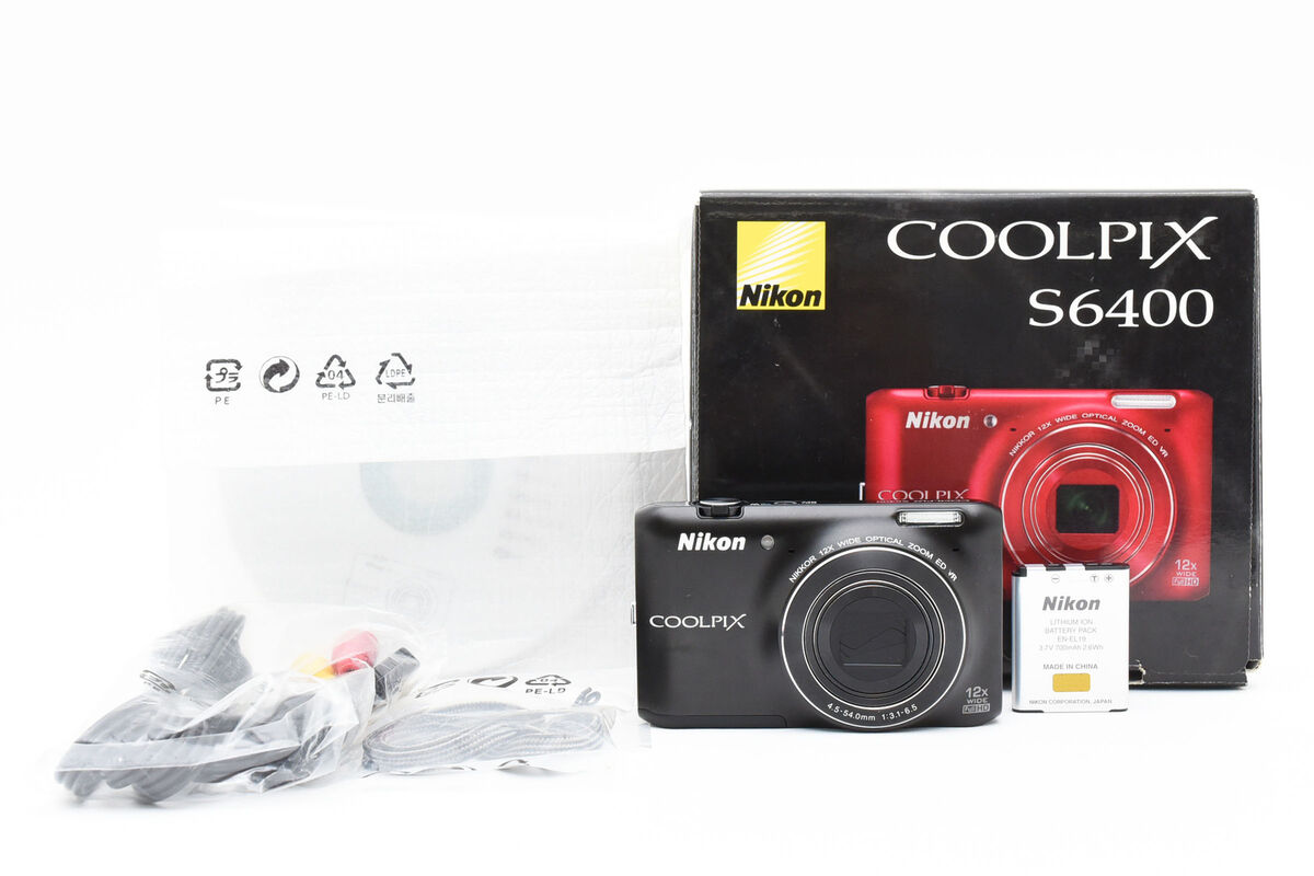 MINT】Nikon COOLPIX S6400 Black 16.0MP 12x Compact Digital MINT】Nikon COOLPIX S6400 Black 16.0MP 12x Compact Digital
