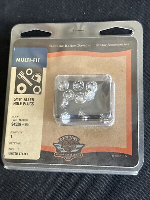 Harley-Davidson Motor Co. 5/16 in. Allen Hole Plugs