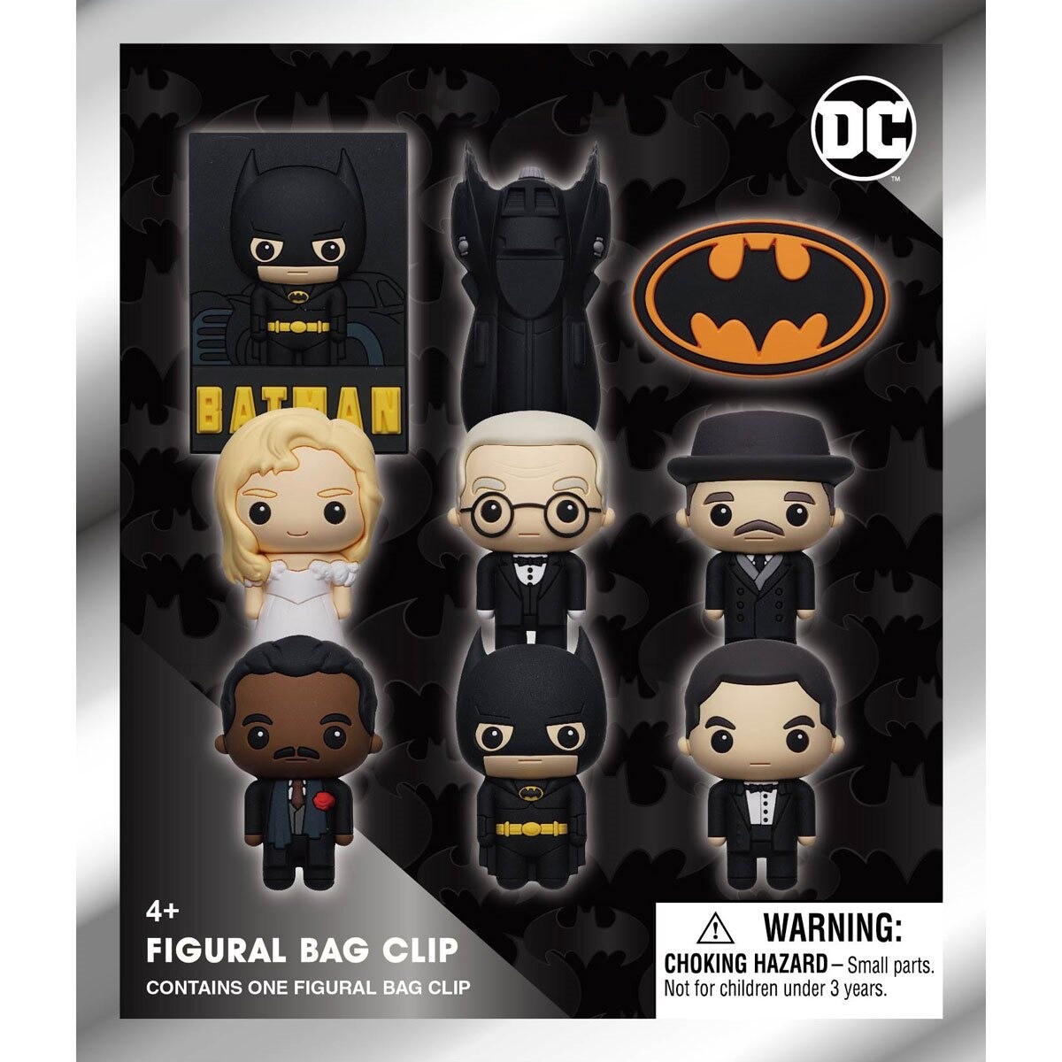 NEW - BATMAN 85th Anniversary 3D Foam Bag Clip - Sealed Mystery