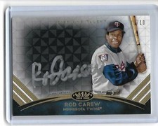 Rod Carew 2018 Topps Tier One Gold Talent SILVER INK On Card Auto /10 Autograph