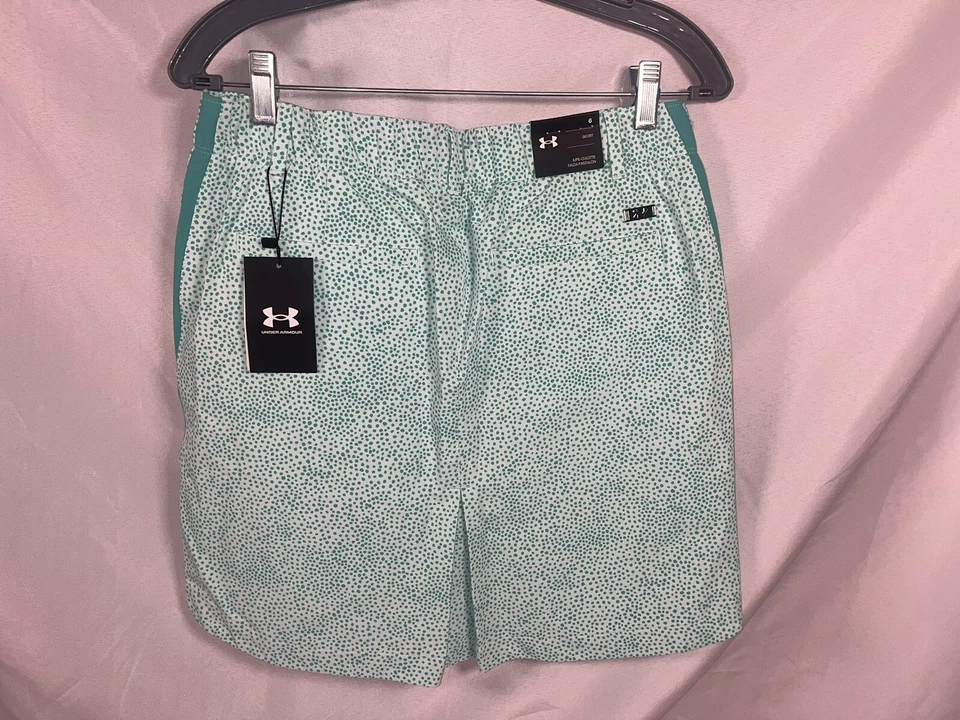 Pantalón corto de golf Under Armour para mujer UA Links verde menta bolsillos 1370130 talla 6 $75 Foto 2 de 4