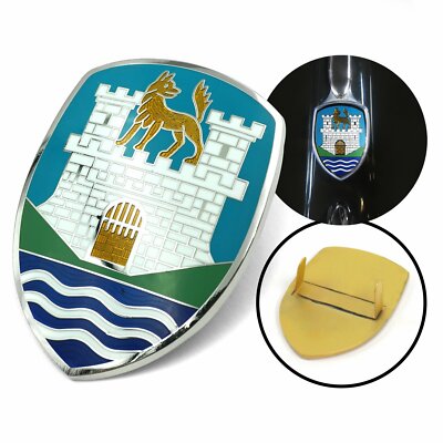 WOLFSBURG CASTLE HOOD CREST EMBLEM FITS VW TYPE 1 BUG SEDAN / CONVERTIBLE