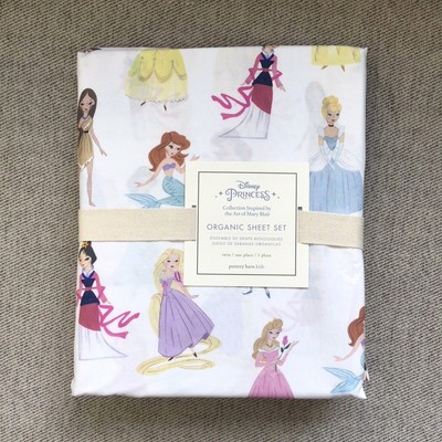 pottery barn disney princess sheets