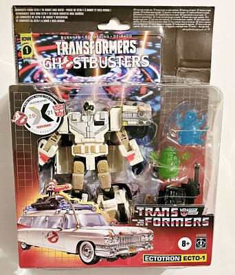2021 TRANSFORMERS x GHOSTBUSTERS ECTOTRON ECTO-1 with COMIC FAST SHIPPING NEW