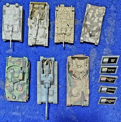 Lot of 7 Assorted Easy Model 1:72 Scale Tanks STUG HUMMEL MARDER and More....