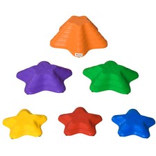 Flusssteine, 6-tlg. Balanciersteine, Balancespiel f&uuml;r 3-8 Jahre Kinder, Bunt