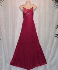 Med.-Lg.Polka dot bodice,satin flower,long,vintage nightgown,negligee,nightie