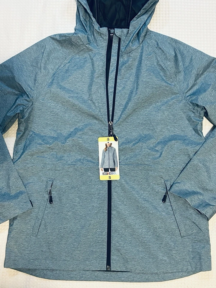 32 Degrees Cool - NUEVO - Para mujer - PEQUEÑO - Abrigo impermeable - Indian Teal Melange Foto 4 de 4