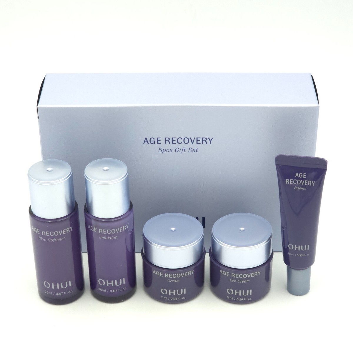 O HUI Age Recovery 5pcs Gift Set Anti Wrinkle Cream Emulsion