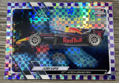2021 Topps Chrome Formula 1 Checkered  Purple Refractor Judi Vips #123/399  