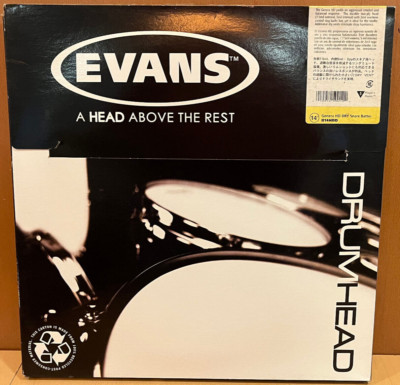 Lot of 8 14'' Evans Genera HD Dry Coated Snare Drum Heads + 1 Non HD NOS - READ
