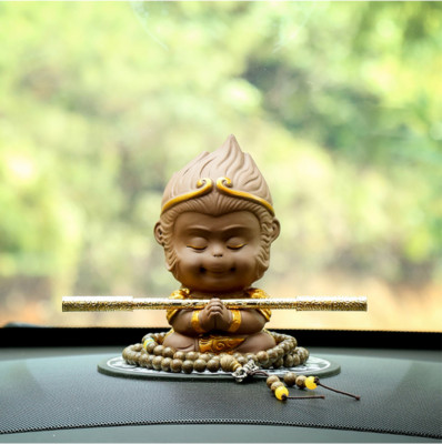 The Great Sage Monkey King Sunwukong Car Decoration Ornament Gift Zisha Handmade