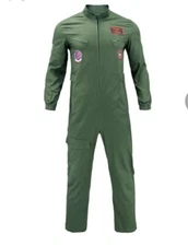 Maverick Flight Pilot Jumpsuit Halloween Cosplay Costume For Adult Mens Medium