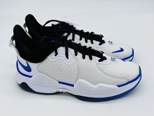 Size 8- Nike PG 5 Paul George Playstation PS White Blue CW3144-100 No Lid 
