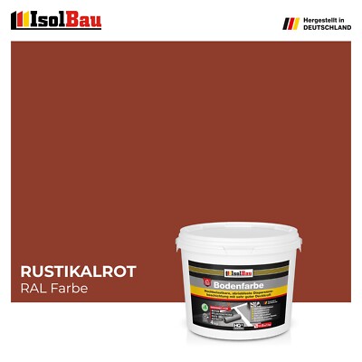Bodenfarbe Betonfarbe Rustikalrot 4 kg Bodenbeschichtung Fußbodenfarbe Garage