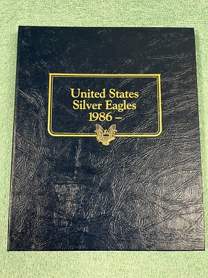 Whitman Classic United States Silver Eagles Coin Album 9157 with 2 Pages