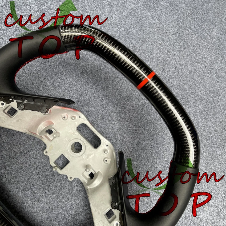 Fit For Chevrolet Corvette C8 2020- 2021 - 2025 Real Carbon Fiber Steering Wheel - Image 3 of 4