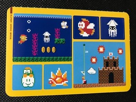 Super Mario Bros Famicom History Book Sealdass Sticker Japanese NINTENDO Rare