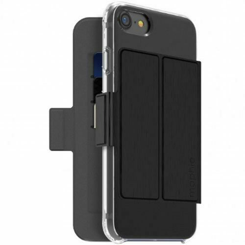 NEW ORIGINAL Mophie iPhone 7 Hold Force Folio BLACK Card Slot Magnetic Pocket - Picture 1 of 5