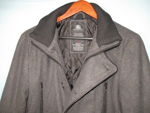 NWT Rock & Republic Dark Gray Wool Blend Jacket Size Small - Picture 2 of 8