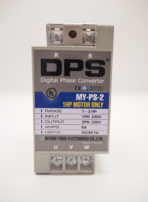 MILLING MACHINE Digital Phase Converter, Single to 3 Phase, Input/Output 200-240