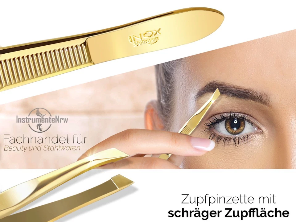 Profi Zupfpinzette Solingen Augenbrauen Solinger Pinzette 8 cm Made in Germany - Bild 2 von 4