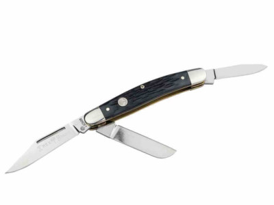 Boker Tradtional Series 2.0 Medium Stockman Jigged Black Bone Knife   110853