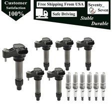 Ignition Coil & Spark Plug For Cadillac CTS SRX 3.6L V6 2012-2015 UF569 6pcs