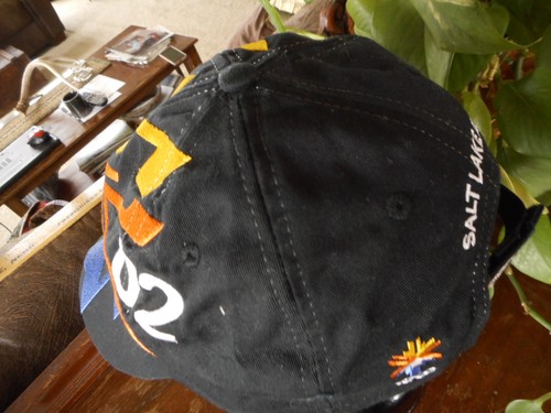Olympic Games 2002 Salt Lake City UT SLC Black Baseball Cap Hat Adjustable - Picture 4 of 12