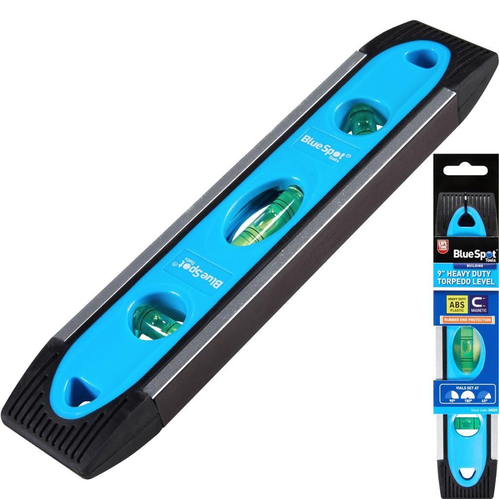 BlueSpot Magnetic Torpedo Boat Scaffolding Spirit Level Tool 225mm 9""