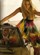 DOLCE & GABBANA RUNWAY RAINBOW DRESS 42 RARE