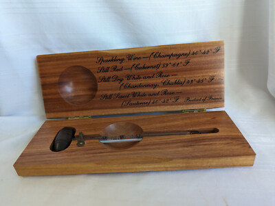 Harvey's wine thermometer wood box