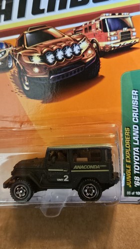 Matchbox Jungle Explorers (2009) Green '68 Toyota Land Cruiser Toy 95/100 NIB - 第 1/4 張圖片