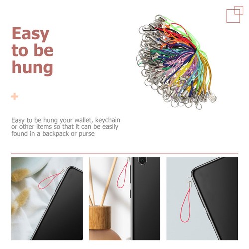 200 Pcs Accessoires De Lanières Téléphonie Mobile Manquer Dragonne - Zdjęcie 7 z 12