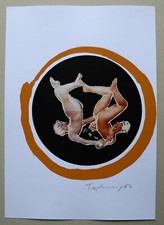 NORBERT TADEUSZ - ARTISTEN III - Siebdruck über Digitaldruck - signiert