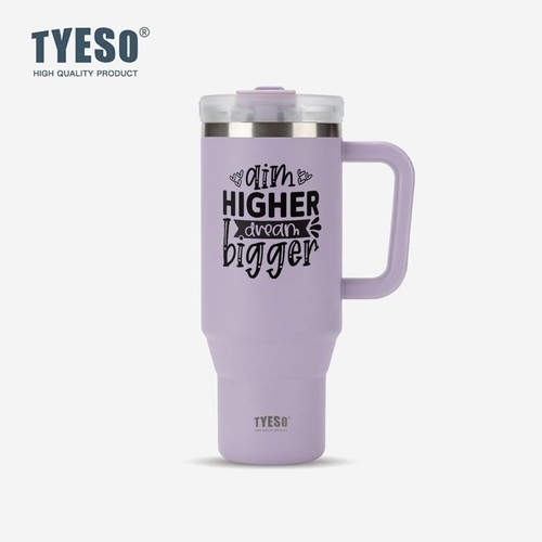 Tyeso 30 oz Tumbler with Handle Leakproof Insulated Stainless Steel Personalized - Picture 3 of 20