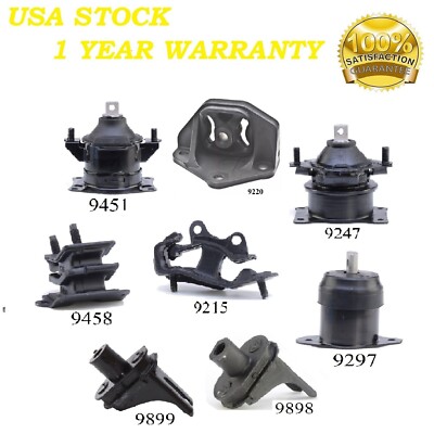 8 PCS MOTOR & TRANS MOUNT FIT 2004-2006 Acura TL 3.2L - AUTO TRANS