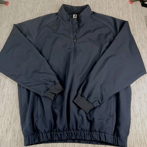 FootJoy Quarter Zip Mens Medium  Blue Performance Light Windbreaker Jacket
