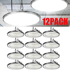 12 Pack 300W UFO Led High Bay Lights Commercial Warehouse Factory Light Fixture