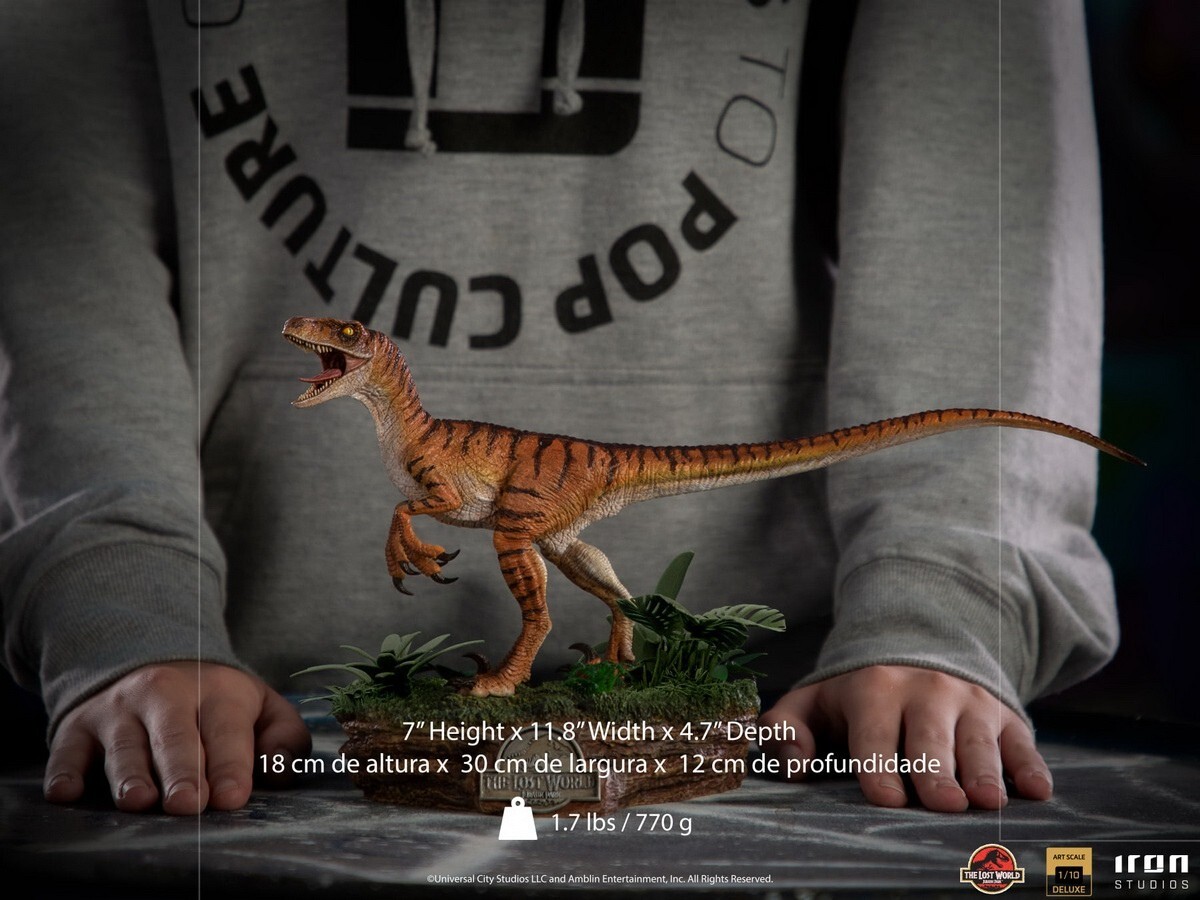 1/10 Iron Studios Jurassic Park Lost World Velociraptor