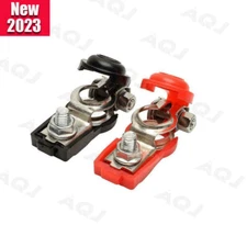 2x Car Battery Terminals Cable Ends-Connector Clamp Negative Positive for Marine
