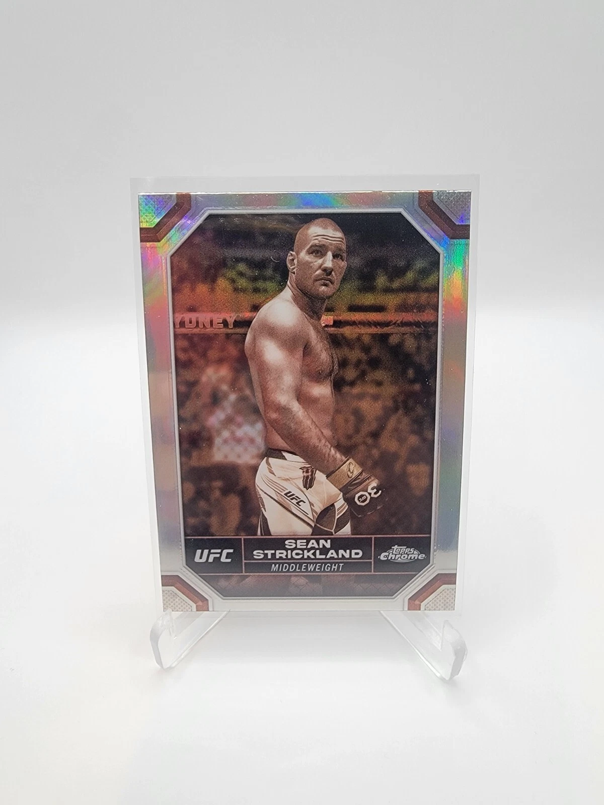 2024 Topps Chrome UFC Sean Strickland Sepia Refractor #174 Middleweight