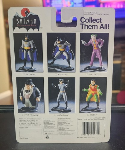 Batman Animated Series Die Cast JOKER Figure w/ Collector Sticker ERTL 1993 NEW - Picture 2 of 2