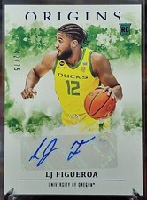 2021 Chronicles Origins Draft Picks LJ Figueroa RC Auto /75