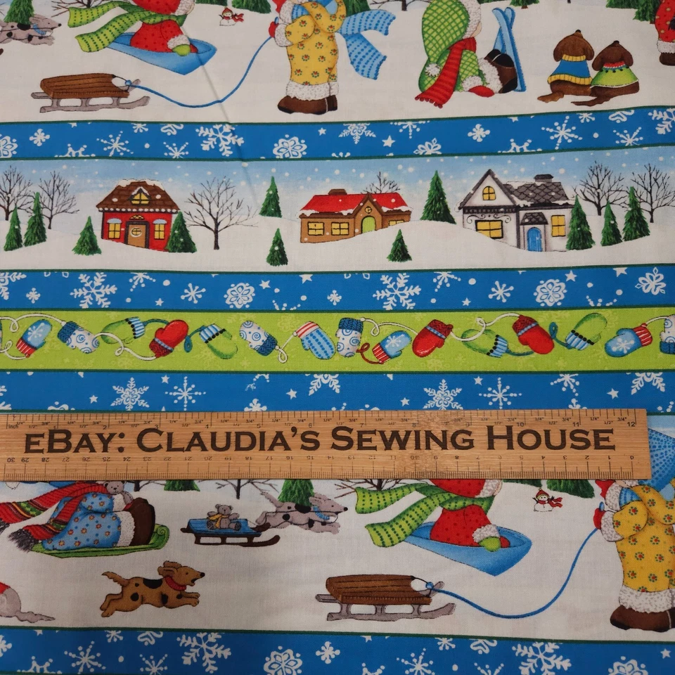 Bebés de nieve por Bonijean importaciones del mar del sur Navidad rayas escénicas Foto 2 de 4