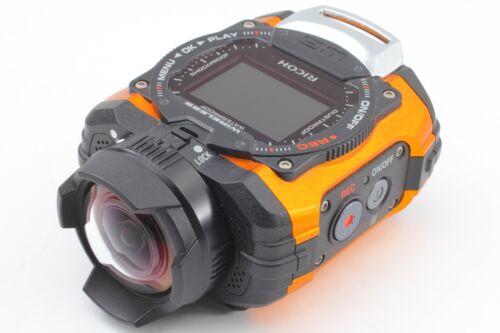 [COMME NEUF] caméra d'action étanche orange Ricoh WG-M1 avec micro SD 32 Go du Japon - Photo 1/12